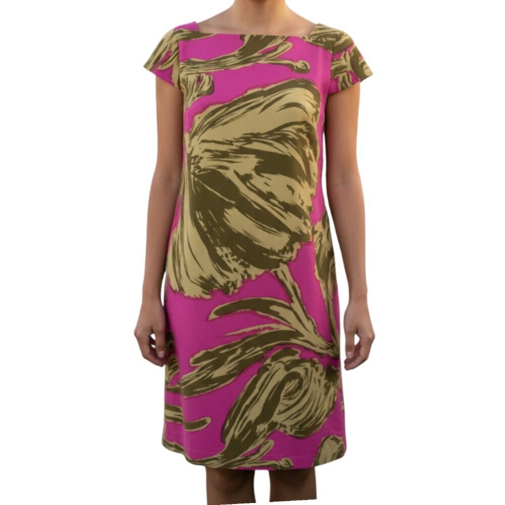 Milly pink trapeze dress